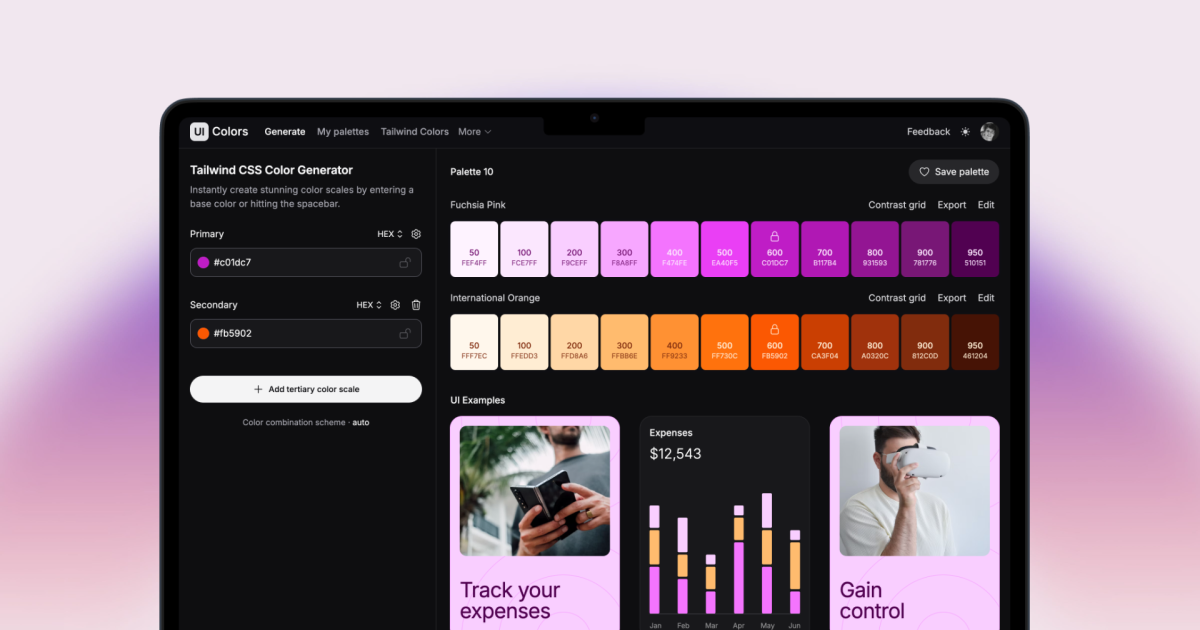 UI Colors preview